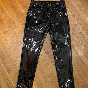 Fashion Nova vinyl high waisted pants